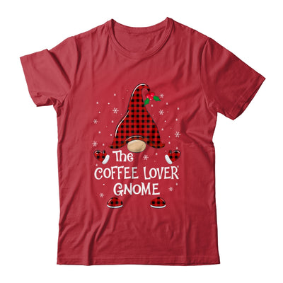 Coffee Lover Gnome Buffalo Plaid Matching Christmas Pajama Gift T-Shirt & Sweatshirt | Teecentury.com