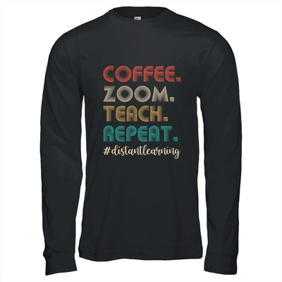 Coffee Zoom Teach Repeat Virtual Teacher Distance Learning T-Shirt & Hoodie | Teecentury.com