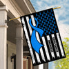 Colon Cancer Awareness America Flag Blue Ribbon Flag | Teecentury.com