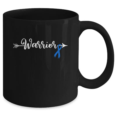 Colon Cancer Warrior Colon Cancer Awareness Blue Ribbon Mug | teecentury