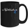 Colon Cancer Warrior Colon Cancer Awareness Blue Ribbon Mug | teecentury