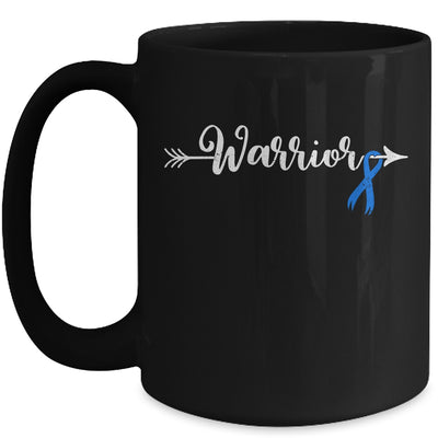 Colon Cancer Warrior Colon Cancer Awareness Blue Ribbon Mug | teecentury