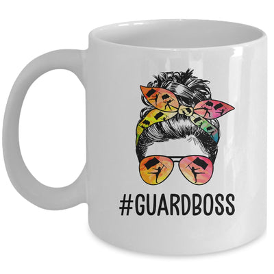 Color Guard Instructor Messy Bun Marching Band School Mug Coffee Mug | Teecentury.com