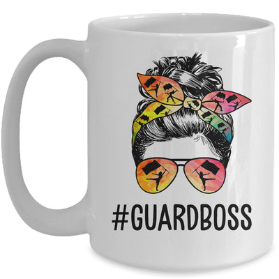 Color Guard Instructor Messy Bun Marching Band School Mug Coffee Mug | Teecentury.com