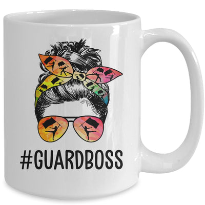 Color Guard Instructor Messy Bun Marching Band School Mug Coffee Mug | Teecentury.com