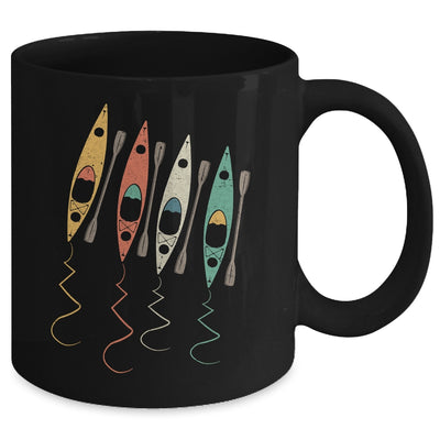Colorful Kayak Lake Life Boating Boat Lover Kayaker Retro Mug | teecentury