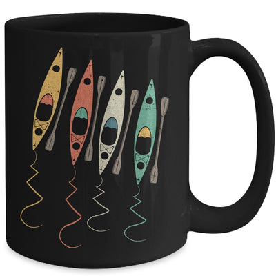 Colorful Kayak Lake Life Boating Boat Lover Kayaker Retro Mug | teecentury