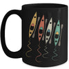 Colorful Kayak Lake Life Boating Boat Lover Kayaker Retro Mug | teecentury