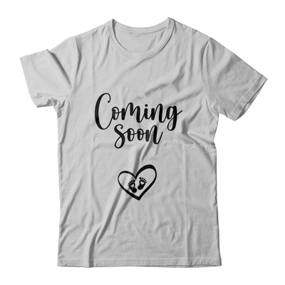 Coming Soon Tiny Human Reveal Pregnancy Announcement T-Shirt & Tank Top | Teecentury.com