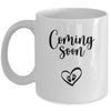 Coming Soon Tiny Human Reveal Pregnancy Announcement Mug Coffee Mug | Teecentury.com