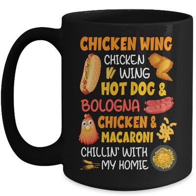 Cooked Chicken Wing Chicken Wing Hot Dog And Bologna Hotdog Mug Coffee Mug | Teecentury.com