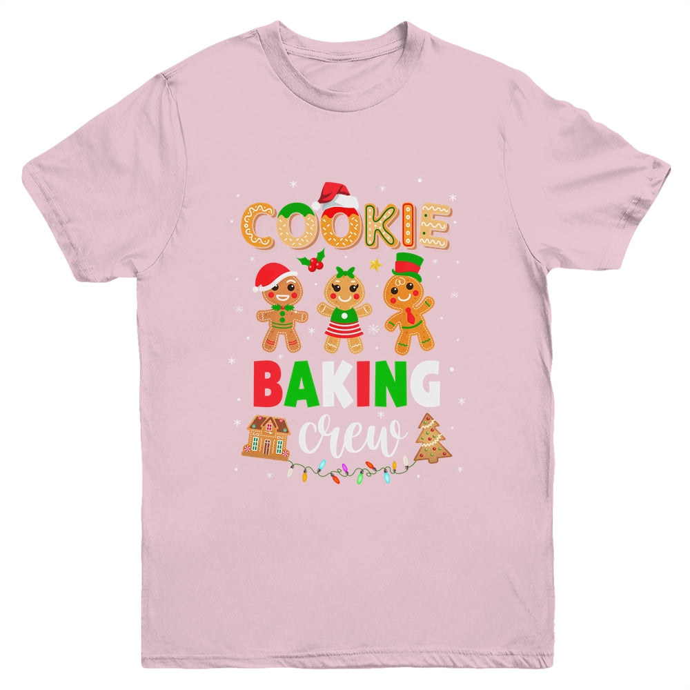 Cookie Baking Crew Christmas Gingerbread Santa Family Group Youth Youth Shirt | Teecentury.com