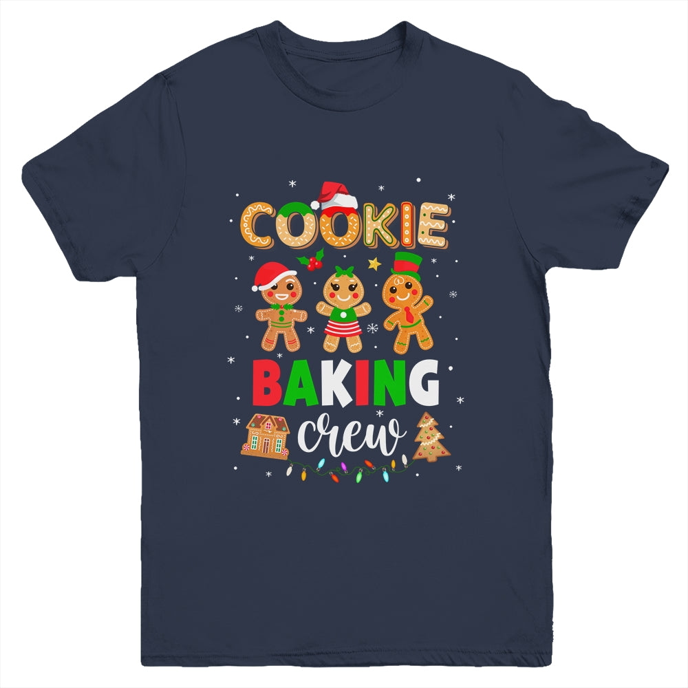 Cookie Baking Crew Christmas Gingerbread Santa Family Group Youth Youth Shirt | Teecentury.com