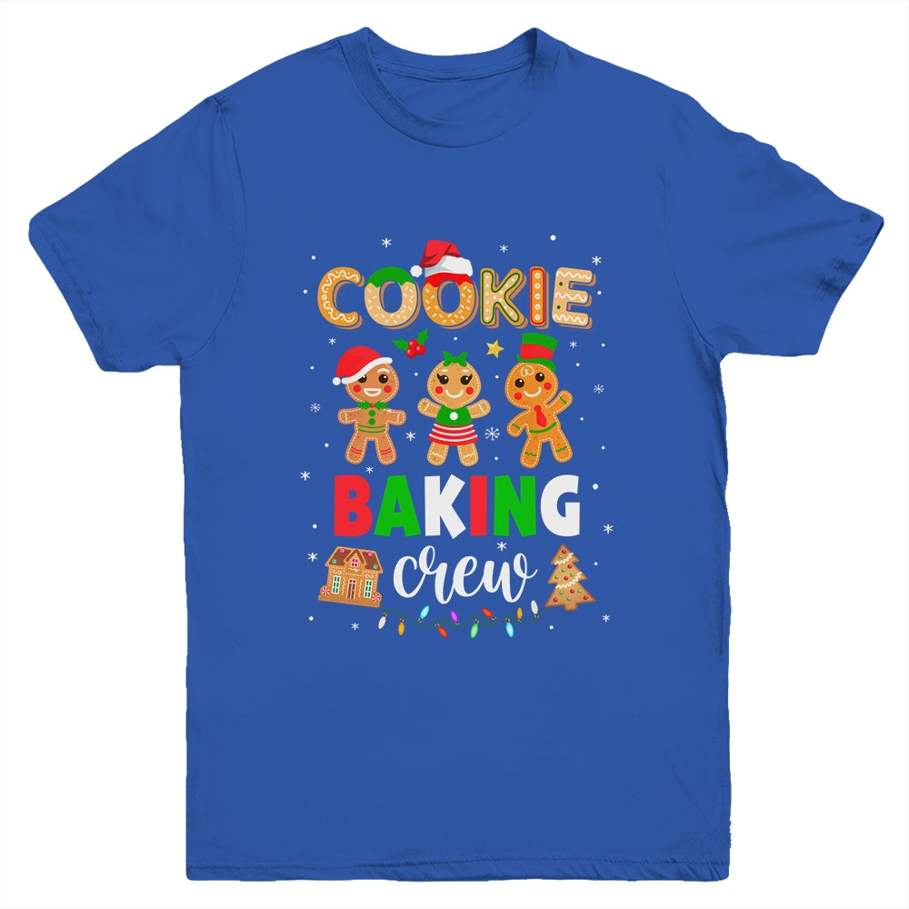 Cookie Baking Crew Christmas Gingerbread Santa Family Group Youth Youth Shirt | Teecentury.com
