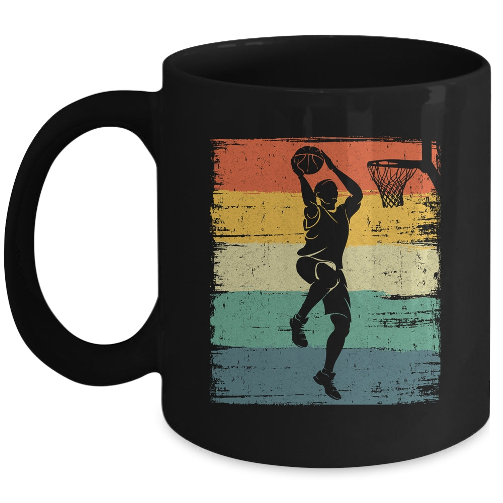 Cool Basketball Art For Men Women Vintage Basketball Player Mug | teecentury