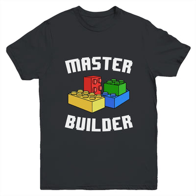 Cool Master Builder Funny Building Blocks Men Women Youth Shirt | teecentury