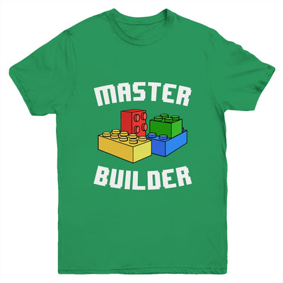 Cool Master Builder Funny Building Blocks Men Women Youth Shirt | teecentury