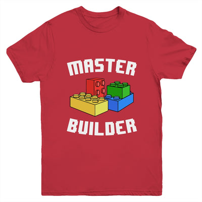 Cool Master Builder Funny Building Blocks Men Women Youth Shirt | teecentury