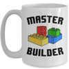 Cool Master Builder Funny Building Blocks Women Men Mug | teecentury