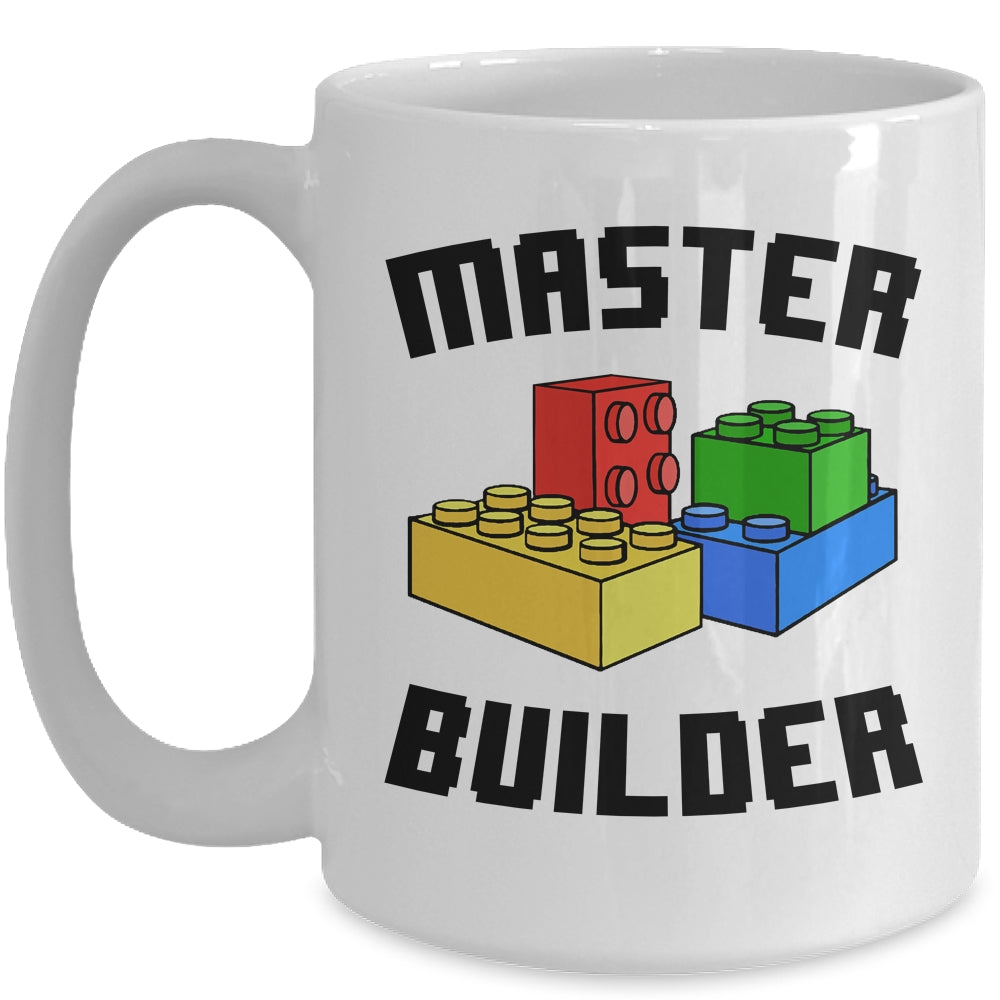 Cool Master Builder Funny Building Blocks Women Men Mug | teecentury