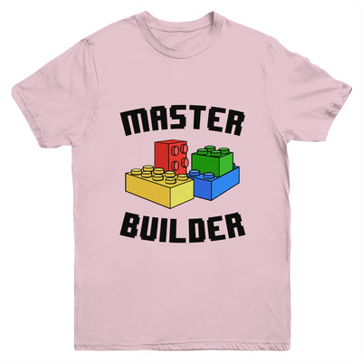 Cool Master Builder Funny Building Blocks Women Men Youth Shirt | teecentury