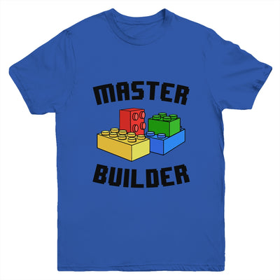 Cool Master Builder Funny Building Blocks Women Men Youth Shirt | teecentury