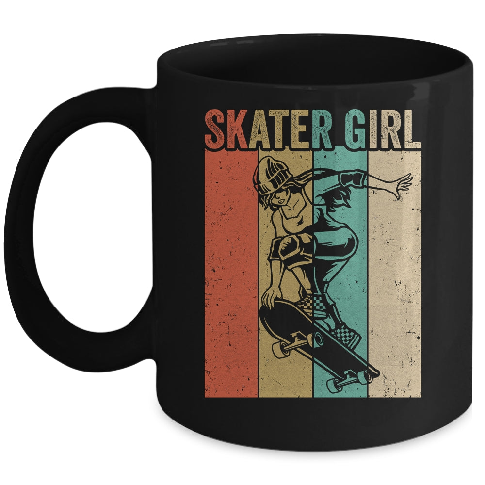 Cool Skater Art Women Girls Skateboarding Skateboard Skating Mug | teecentury