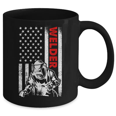 Cool Welder Design For Men Welder Welding Metalwork Us Flag Mug | teecentury