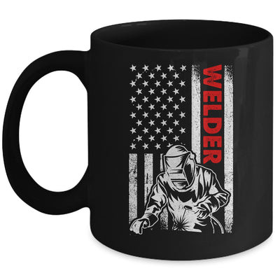 Cool Welder Design For Men Welder Welding Metalwork Us Flag Mug | teecentury