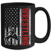 Cool Wrestling Usa Design For Men Women Wrestling Coach Mug | teecentury