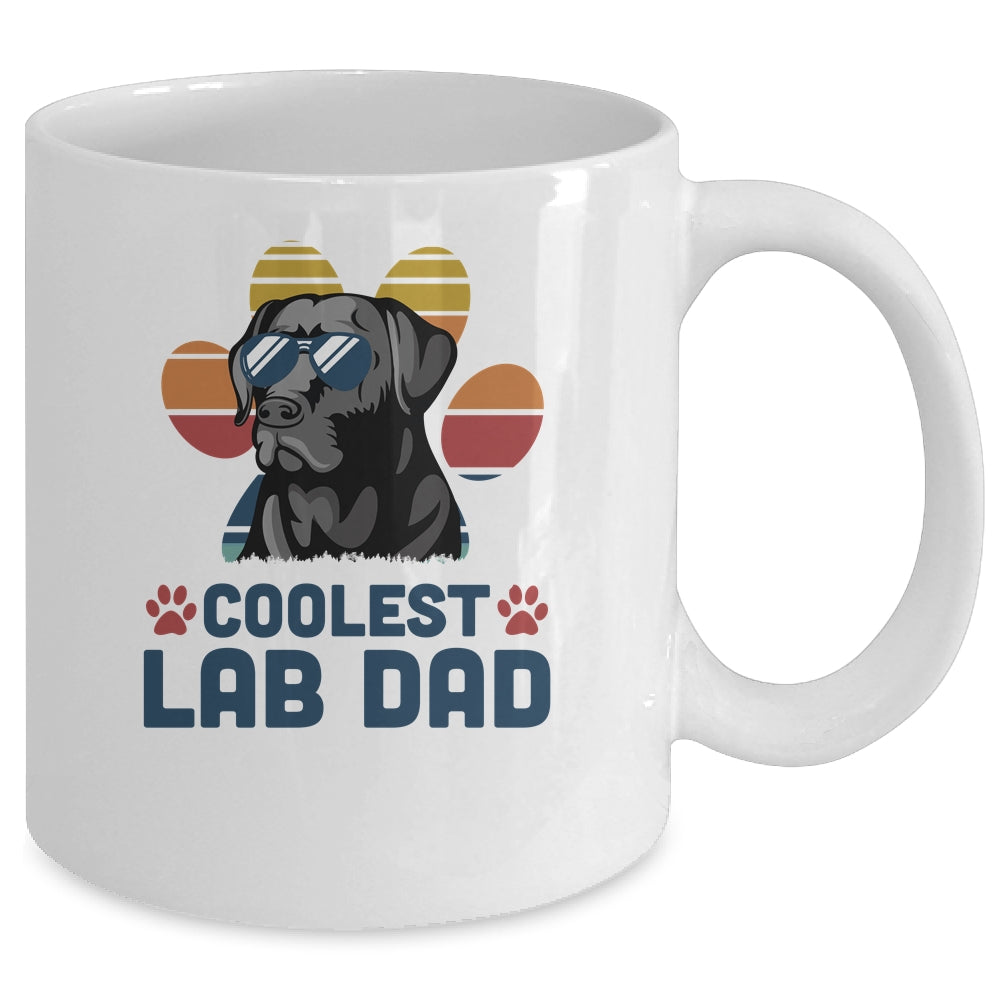 Coolest Lab Dad Chocolate Labrador Dad Fathers Mug Coffee Mug | Teecentury.com