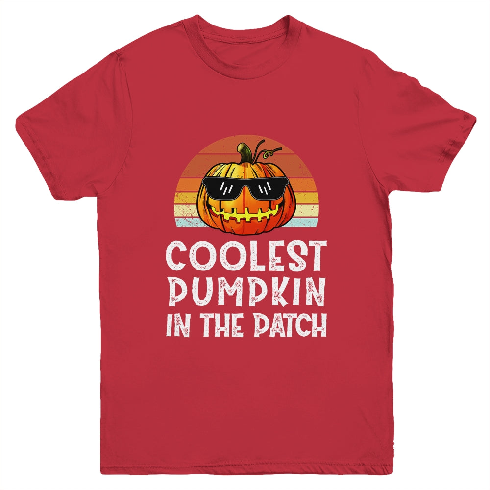 Coolest Pumpkin In The Patch Boys Halloween Kids Youth Youth Shirt | Teecentury.com