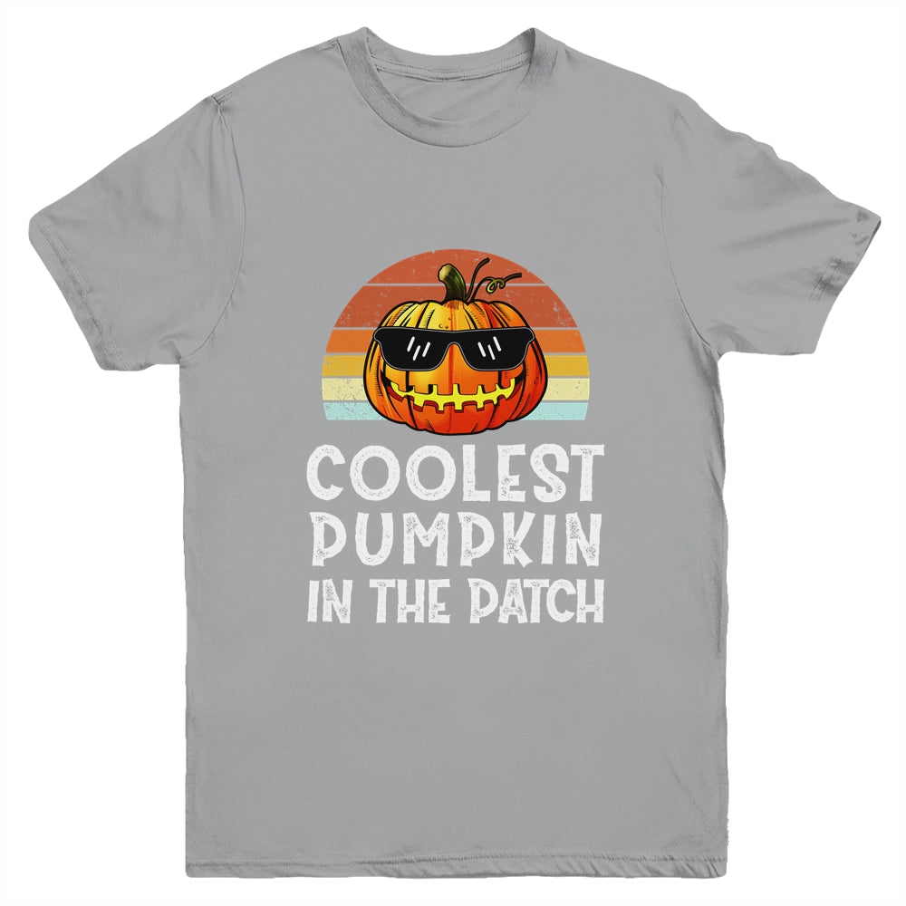 Coolest Pumpkin In The Patch Boys Halloween Kids Youth Youth Shirt | Teecentury.com