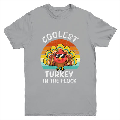Coolest Turkey In The Flock Thanksgiving Boys Kids Youth Youth Shirt | Teecentury.com