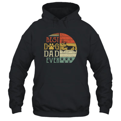 Corgi Best Dog Dad Ever Vintage Father's Day Retro T-Shirt & Hoodie | Teecentury.com