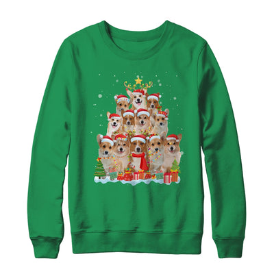 Corgi Christmas Tree Pajama Xmas T-Shirt & Sweatshirt | Teecentury.com