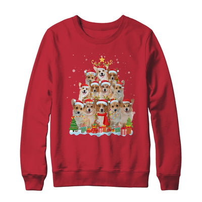 Corgi Christmas Tree Pajama Xmas T-Shirt & Sweatshirt | Teecentury.com