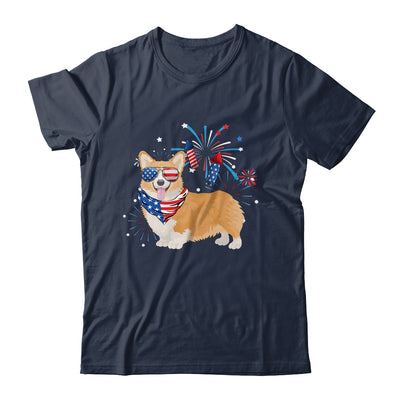 Corgi Dog American USA Flag 4th of July Men women Lover Shirt & Tank Top | teecentury