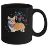 Corgi Dog American USA Flag 4th of July Men women Lover Mug | teecentury