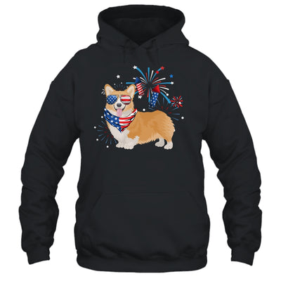 Corgi Dog American USA Flag 4th of July Men women Lover Shirt & Tank Top | teecentury