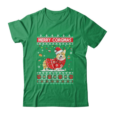 Corgi Dog Merry Corgmas Santa Corgi Ugly Christmas Xmas T-Shirt & Sweatshirt | Teecentury.com