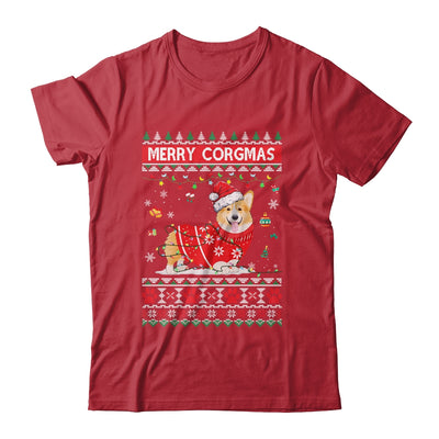 Corgi Dog Merry Corgmas Santa Corgi Ugly Christmas Xmas T-Shirt & Sweatshirt | Teecentury.com