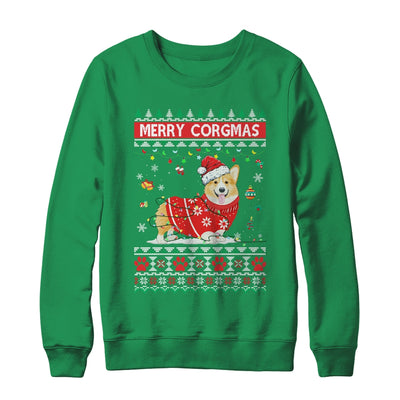 Corgi Dog Merry Corgmas Santa Corgi Ugly Christmas Xmas T-Shirt & Sweatshirt | Teecentury.com