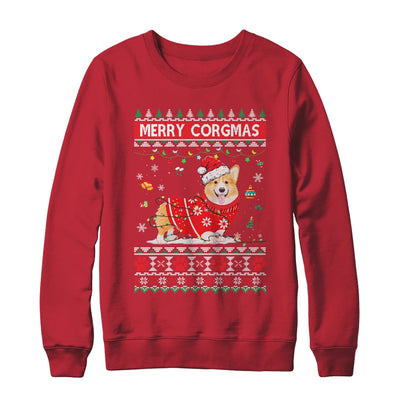 Corgi Dog Merry Corgmas Santa Corgi Ugly Christmas Xmas T-Shirt & Sweatshirt | Teecentury.com