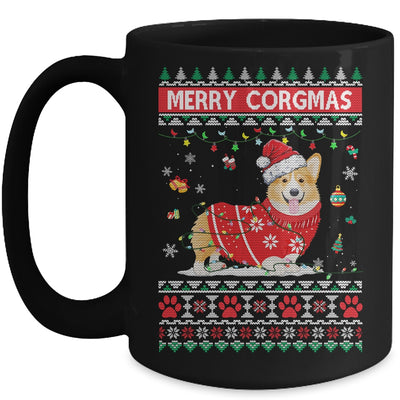 Corgi Dog Merry Corgmas Santa Corgi Ugly Christmas Xmas Mug Coffee Mug | Teecentury.com