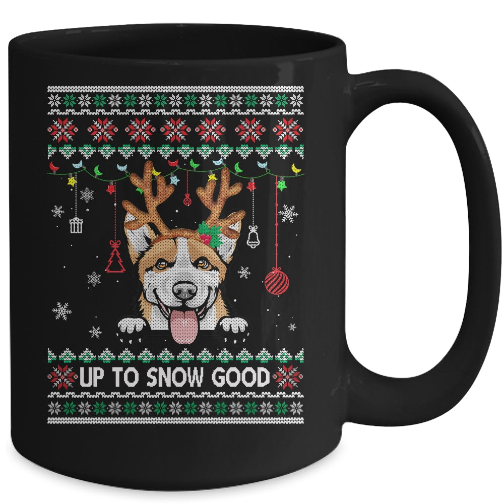 Corgi Dog Reindeer Ugly Christmas Xmas Mug Coffee Mug | Teecentury.com