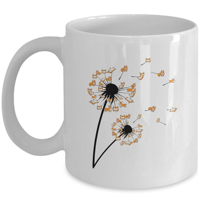 Corgi Flower Fly Dandelion Dog Lover Paw Mug Coffee Mug | Teecentury.com