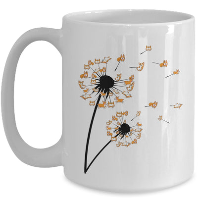 Corgi Flower Fly Dandelion Dog Lover Paw Mug Coffee Mug | Teecentury.com