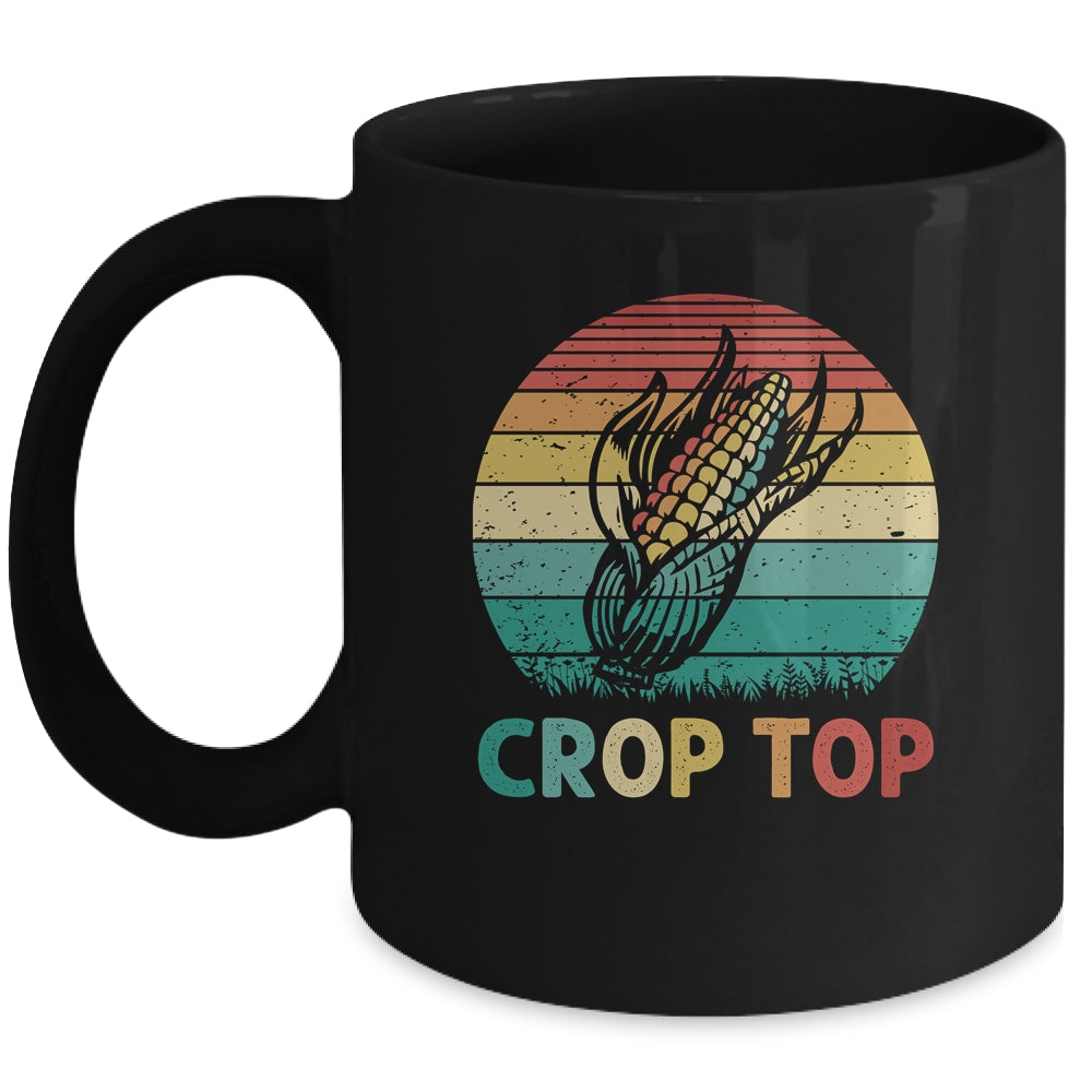 Corn Crop Top Funny Farmer Farming Corn Lover Summer Retro Mug | teecentury