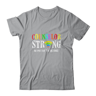 Counselor Teacher Strong No Matter The Distance Virtual T-Shirt & Hoodie | Teecentury.com